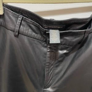 Vintage Banana Rep black leather pants size 8